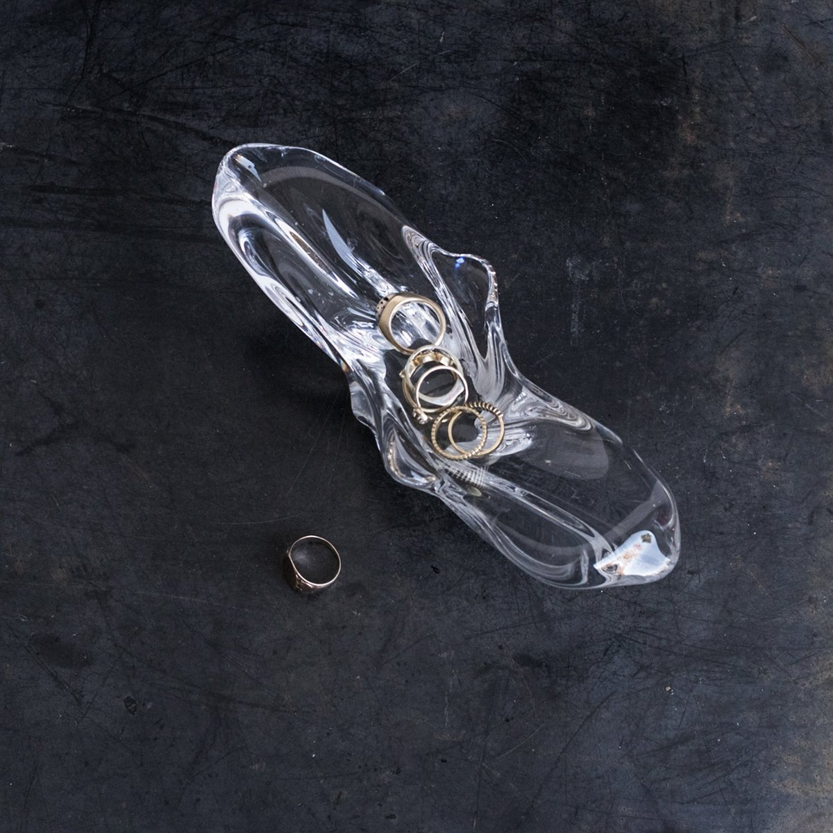 Vintage Baccarat Crystal Coupe - elsie green - decor