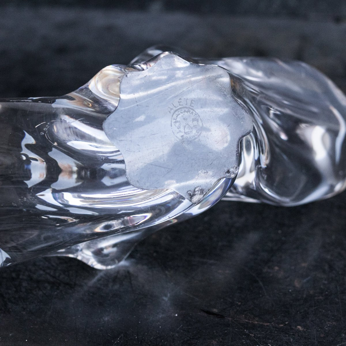 Vintage Baccarat Crystal Coupe - elsie green - decor