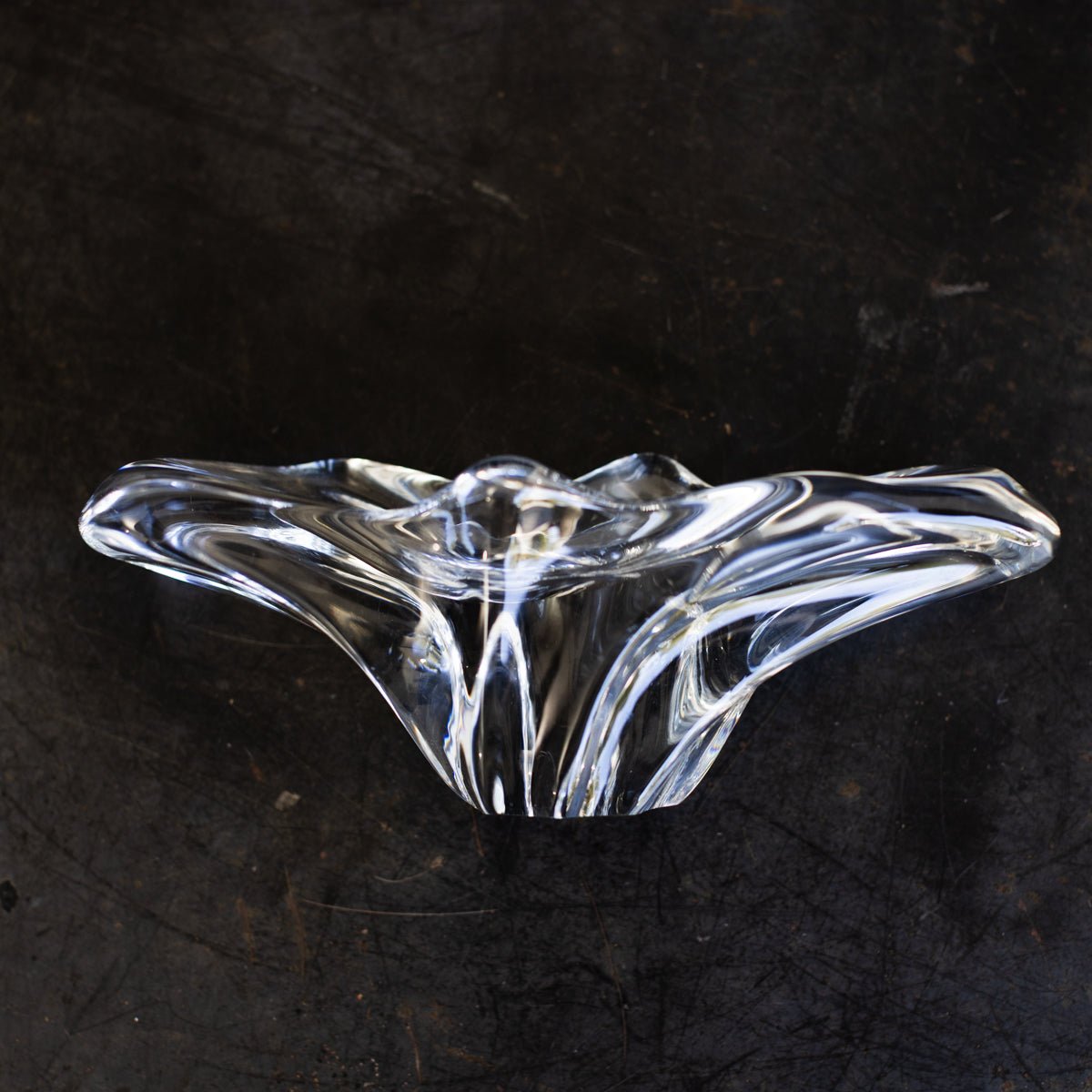 Vintage Baccarat Crystal Coupe - elsie green - decor