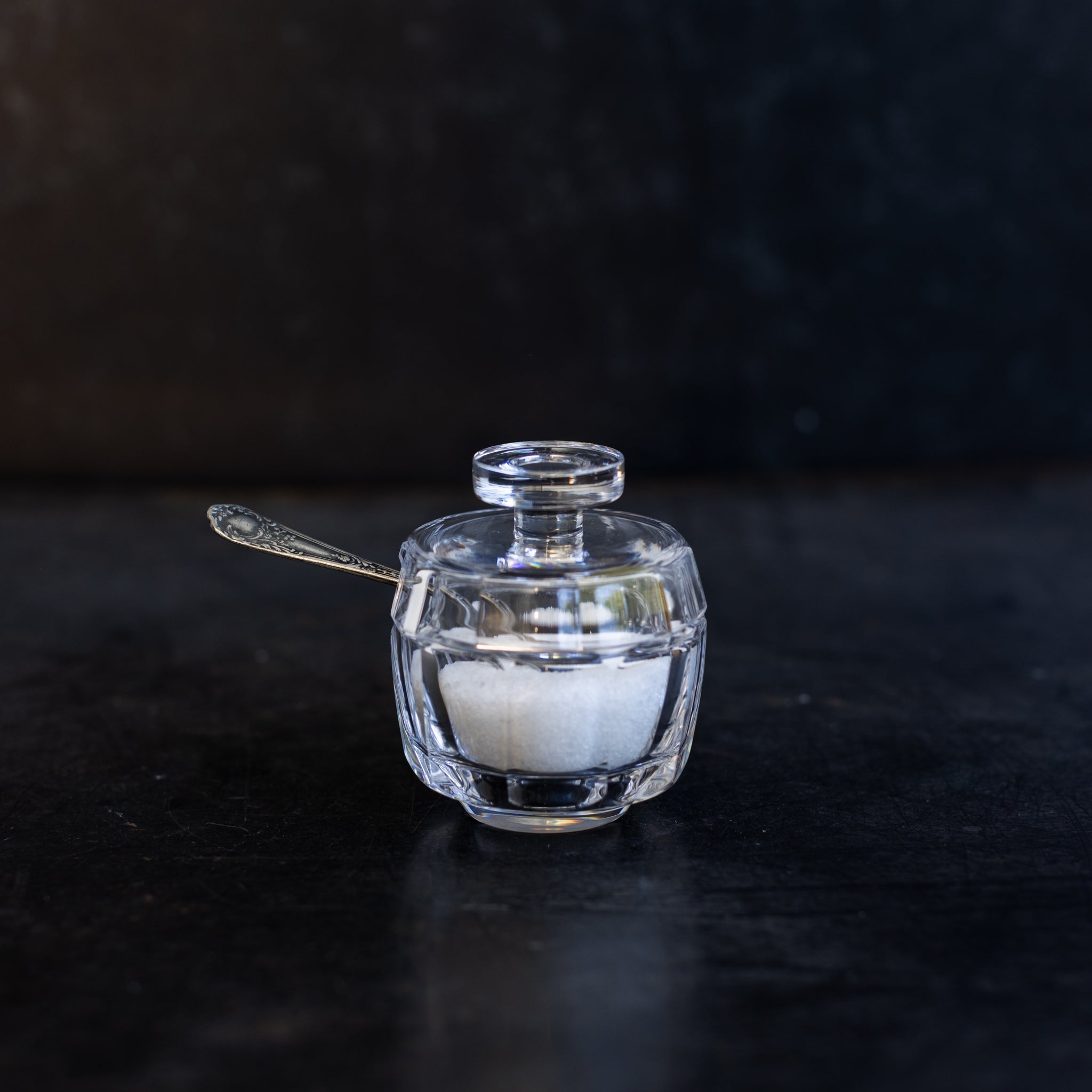Vintage Baccarat Crystal Jam Jar - elsie green - Glassware .