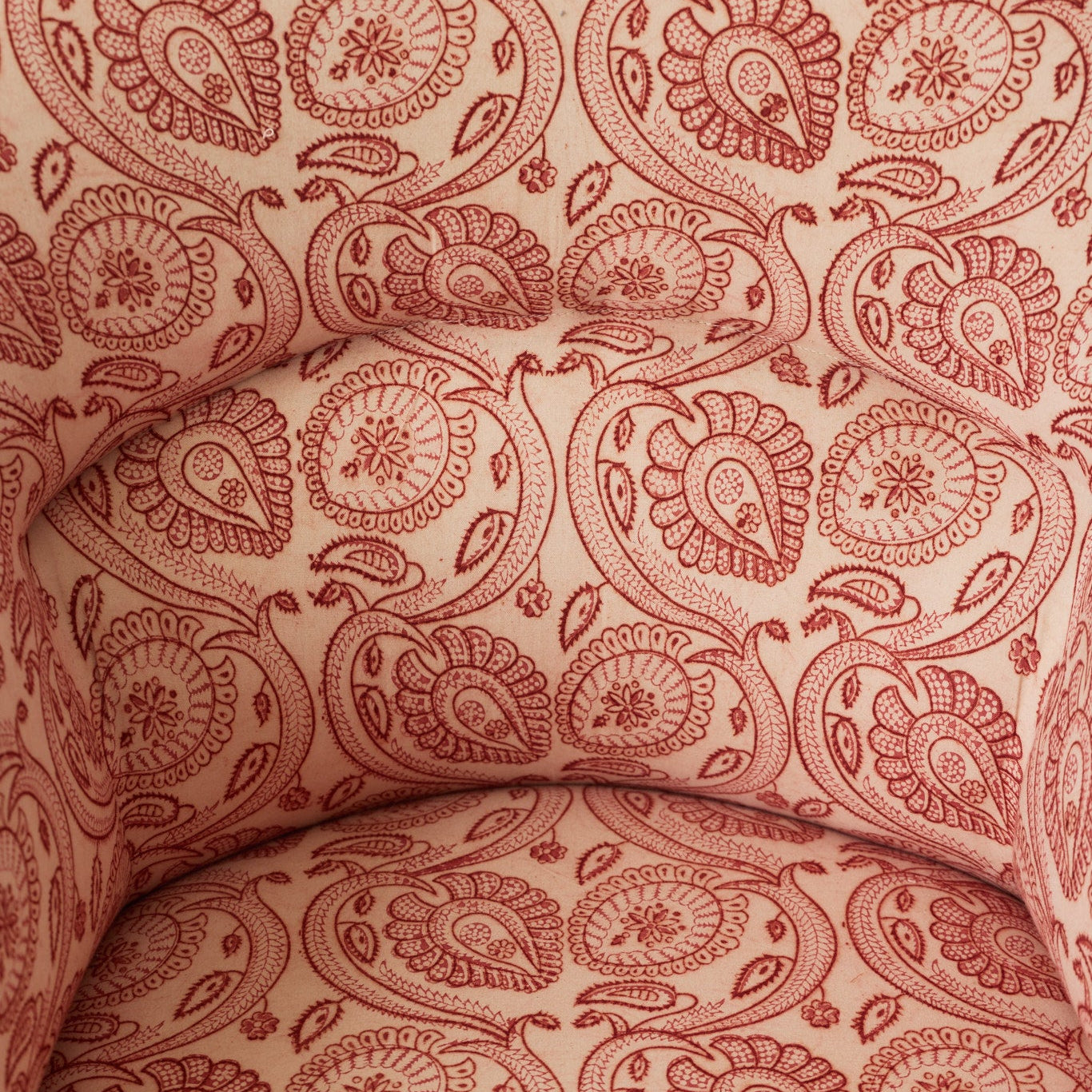 Vintage Block Print Crapaul Chair | Tavi Pink - elsie green - furniture