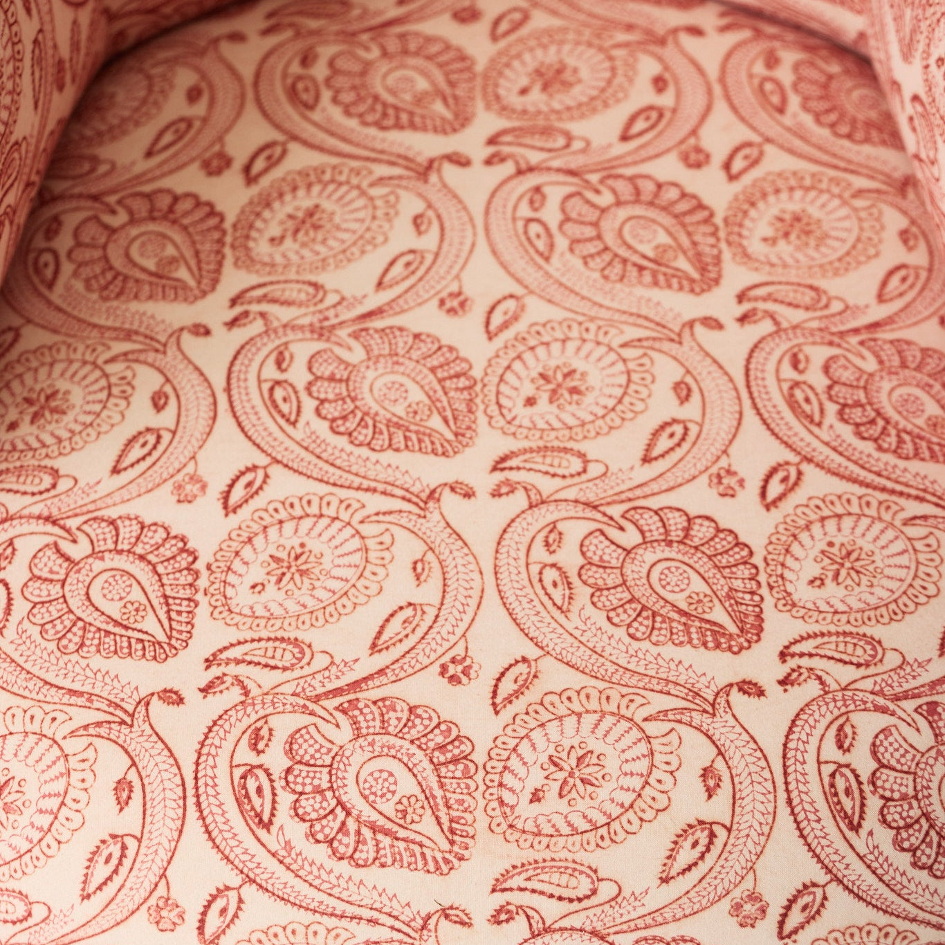 Vintage Block Print Crapaul Chair | Tavi Pink - elsie green - furniture