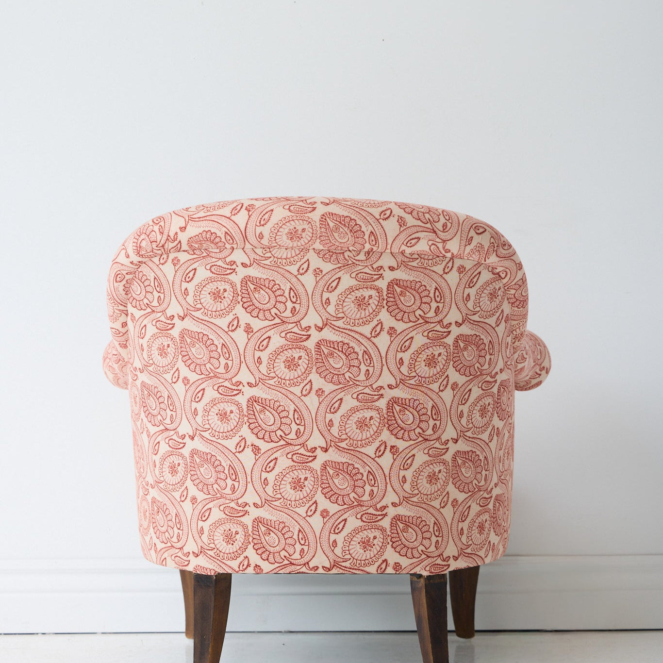 Vintage Block Print Crapaul Chair | Tavi Pink - elsie green - furniture
