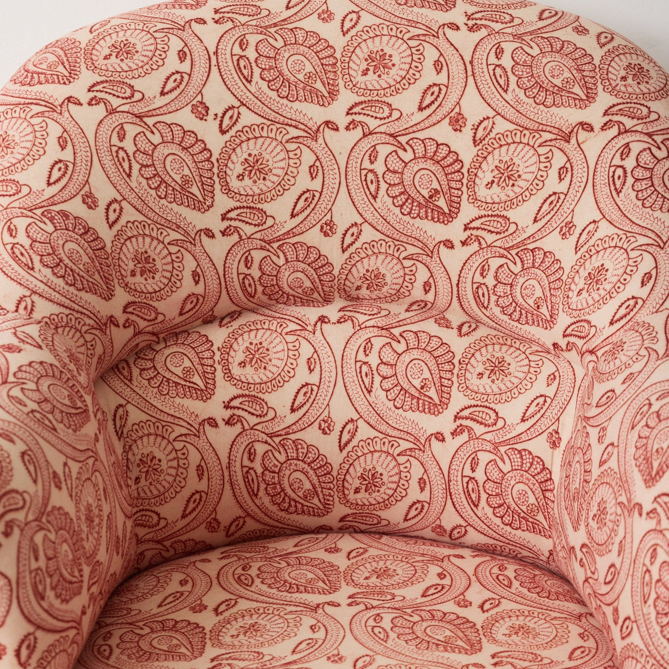 Vintage Block Print Crapaul Chair | Tavi Pink - elsie green - furniture