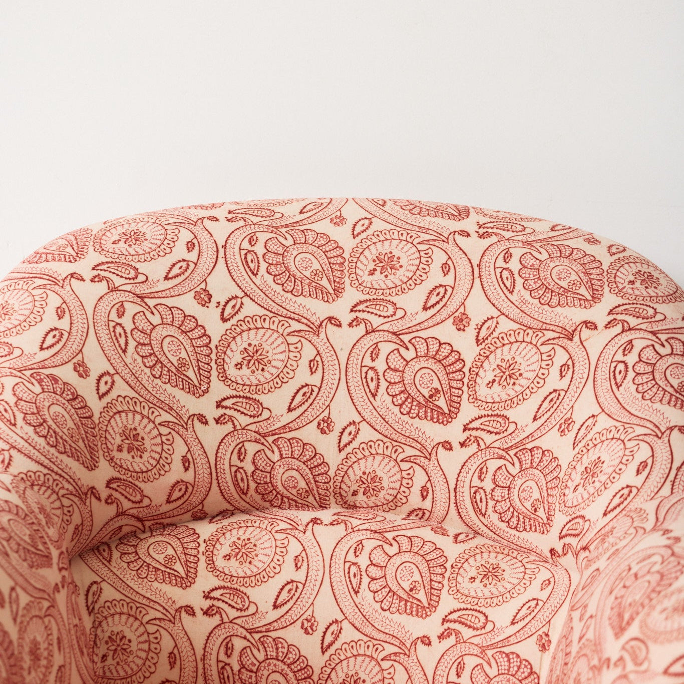 Vintage Block Print Crapaul Chair | Tavi Pink - elsie green - furniture