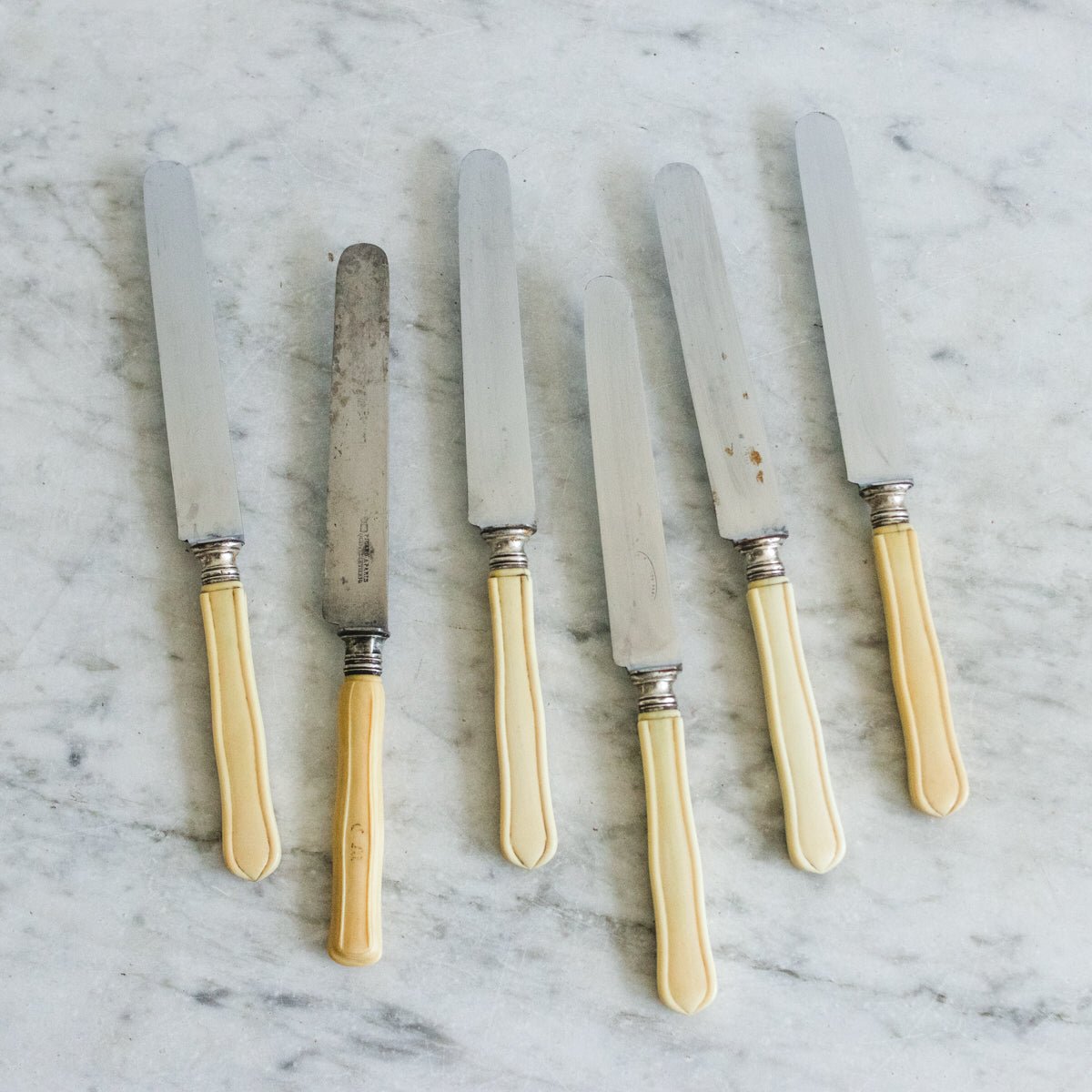 Vintage Bone Knife Set of 6 - elsie green - the french kitchen