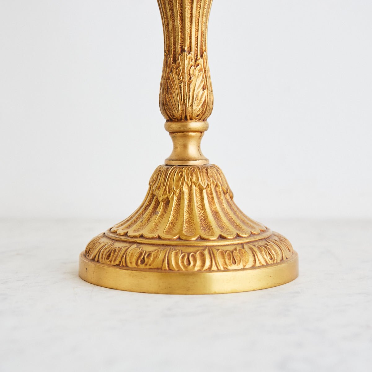 Vintage Brass Candlestick Lamp - elsie green - decor