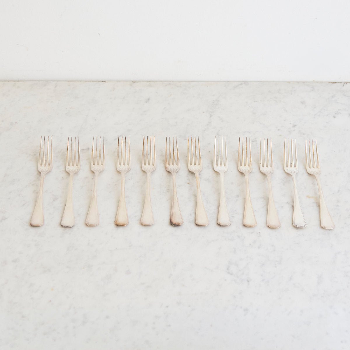 Vintage Christofle America Fork & Spoon | Set of 24 Pieces - elsie green - the french kitchen