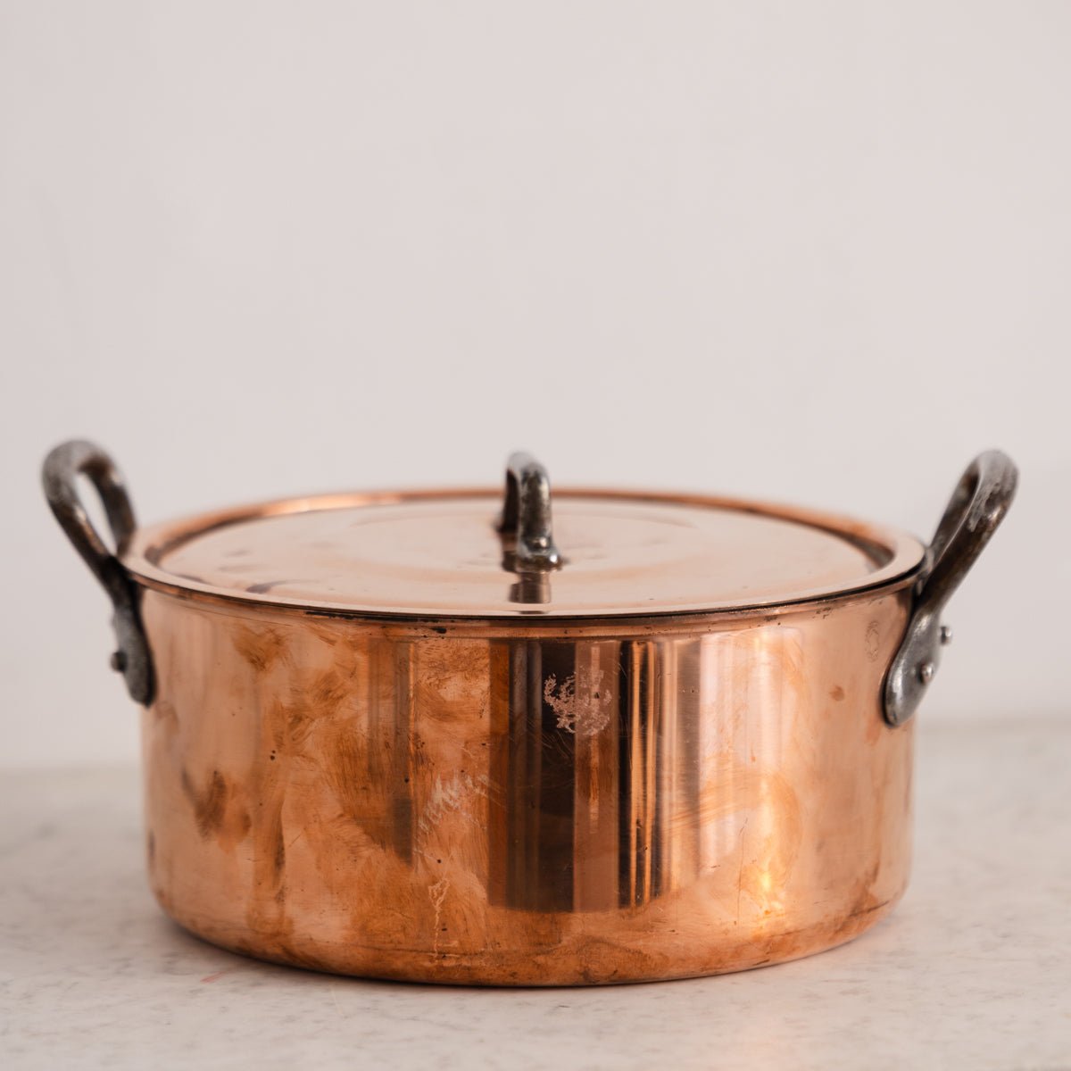 Vintage Copper Stock Pot - elsie green - the french kitchen