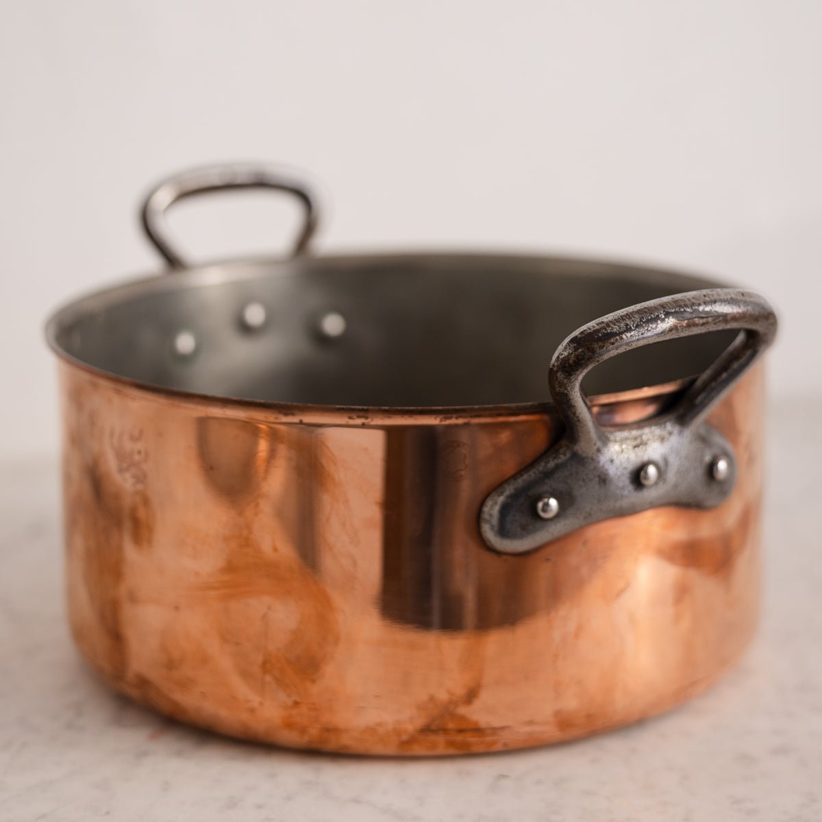 Vintage Copper Stock Pot - elsie green - the french kitchen