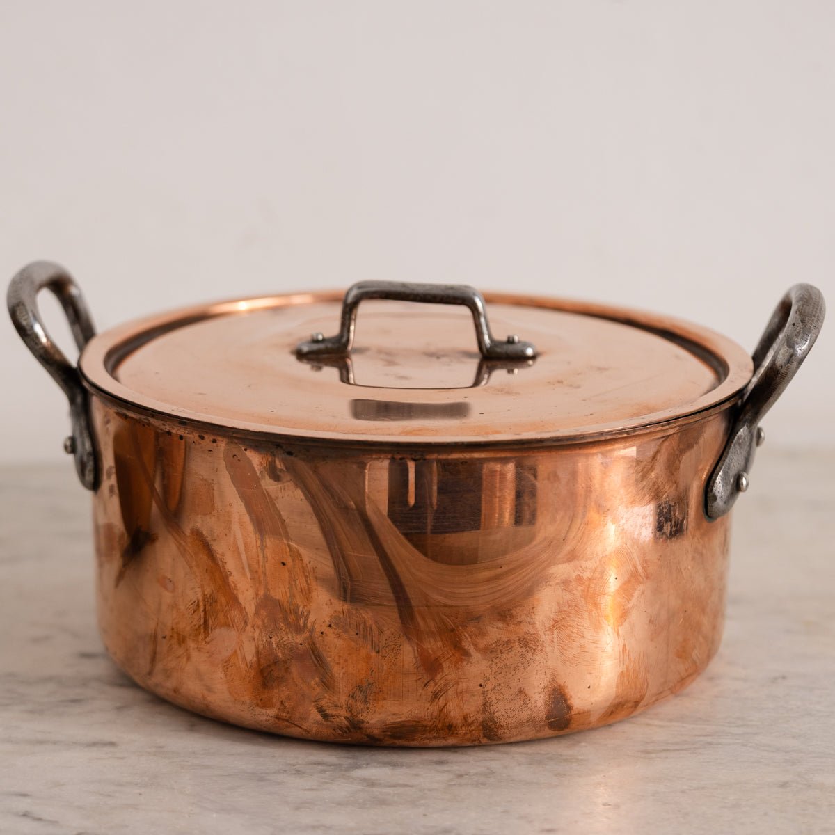Vintage Copper Stock Pot - elsie green - the french kitchen