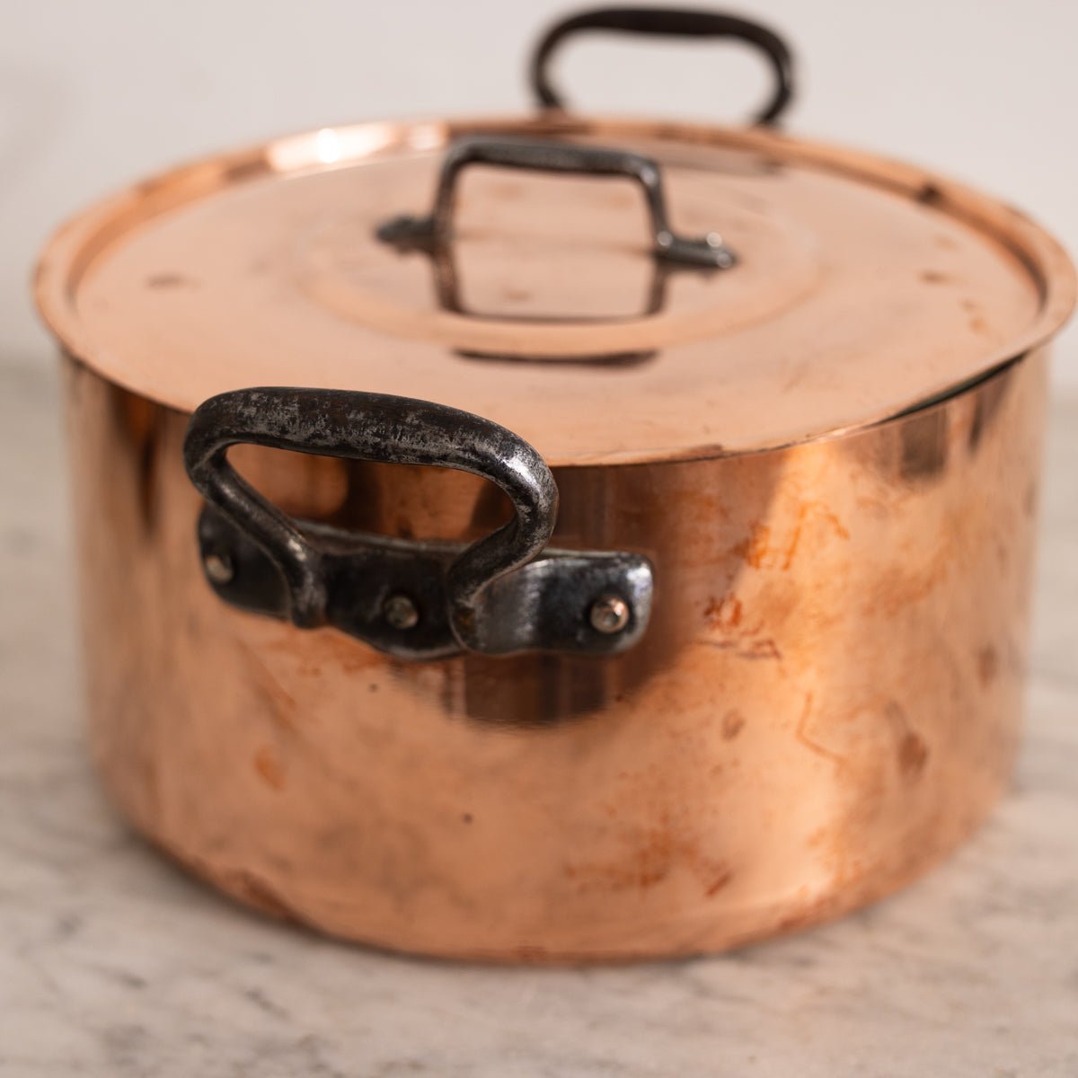Vintage Copper Stock Pot - elsie green - the french kitchen
