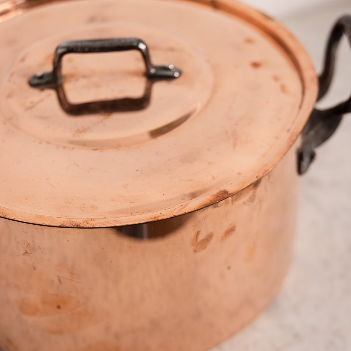 Vintage Copper Stock Pot - elsie green - the french kitchen