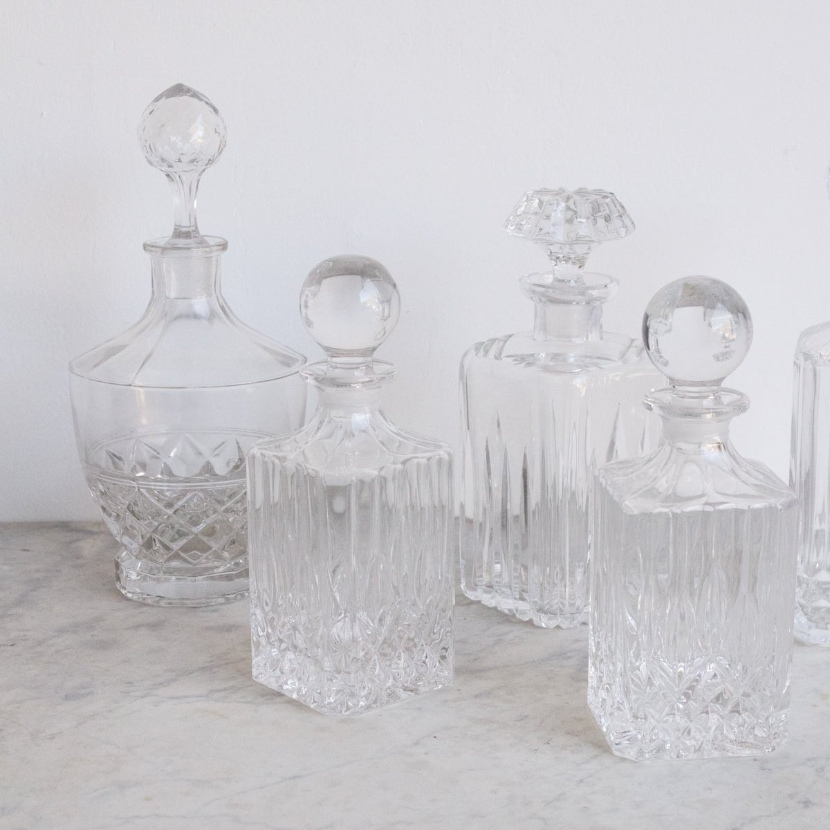 Vintage Crystal Bar Decanter - elsie green - The French Kitchen