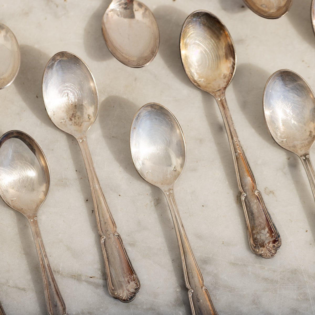 Vintage Demitasse Spoon Set of 12 | The Patrick Orbe Collection - elsie green - the french kitchen