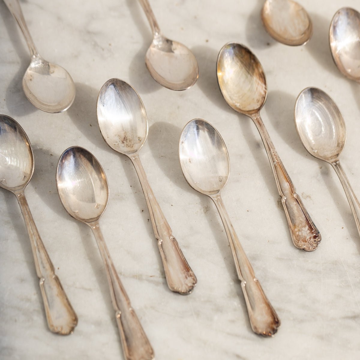 Vintage Demitasse Spoon Set of 12 | The Patrick Orbe Collection - elsie green - the french kitchen