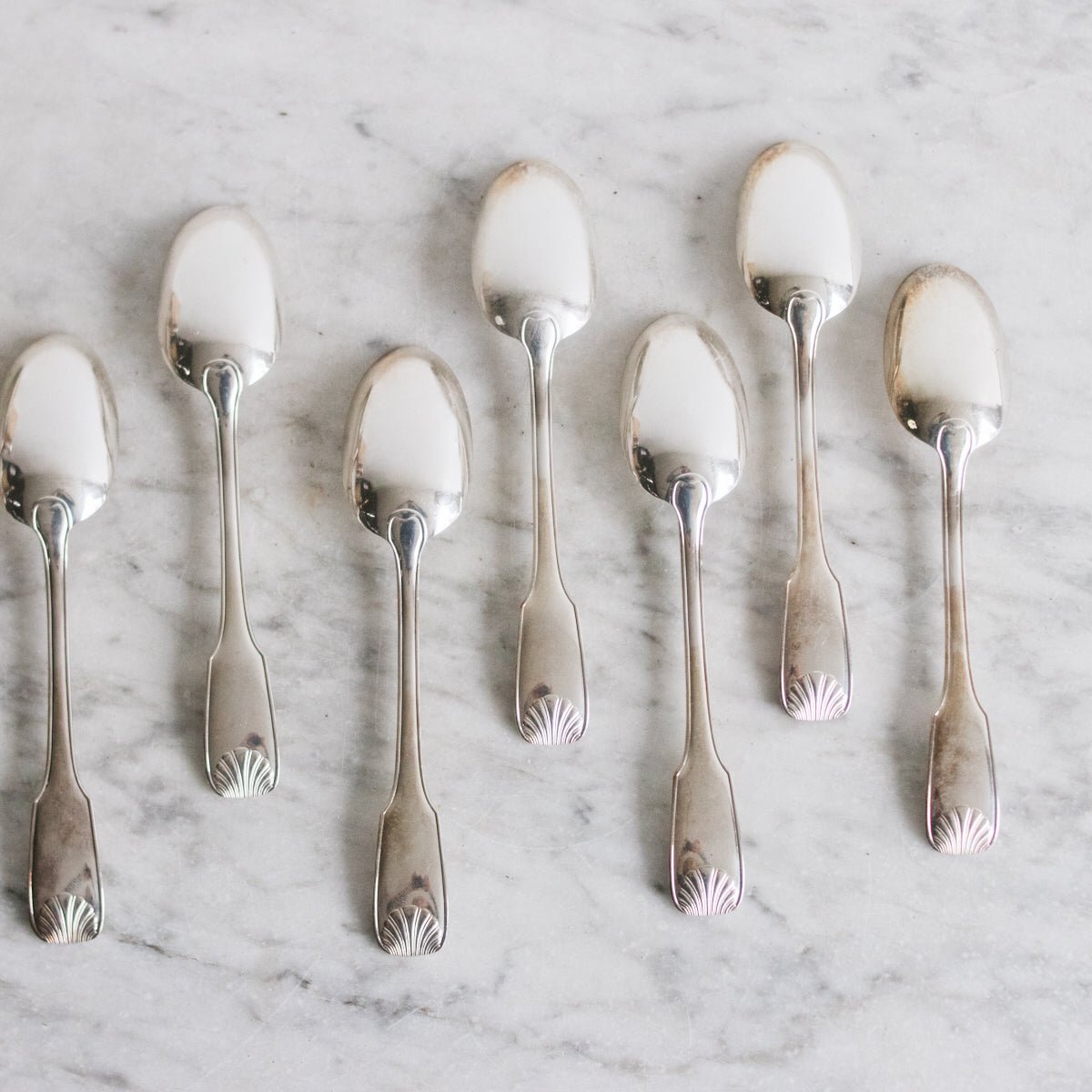 Vintage French Coquille Flatware Set of 37 - elsie green - The French Kitchen