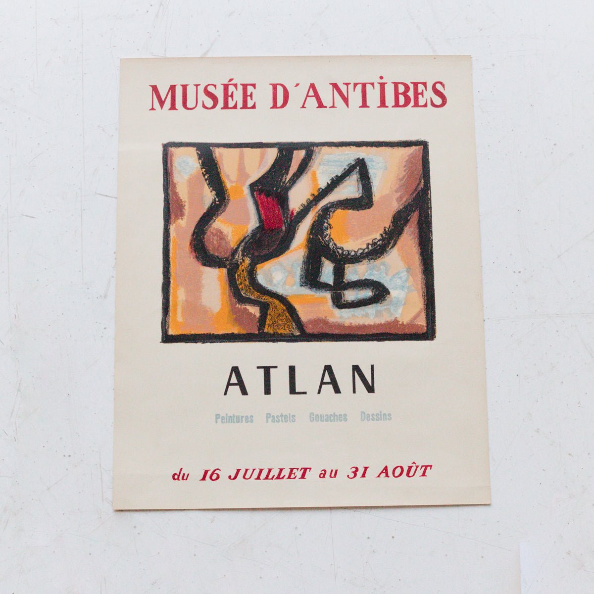 Vintage French Exhibit Poster | Atlan - elsie green - art