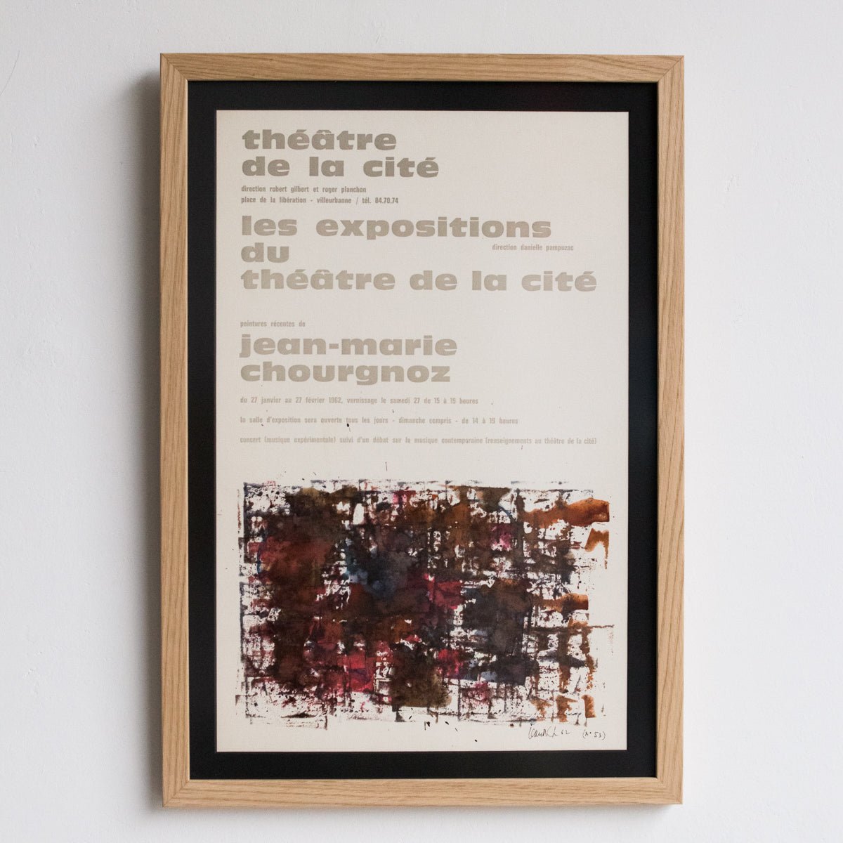 Vintage French Exhibit Poster | Jean Marie Chourgnoz - elsie green - art