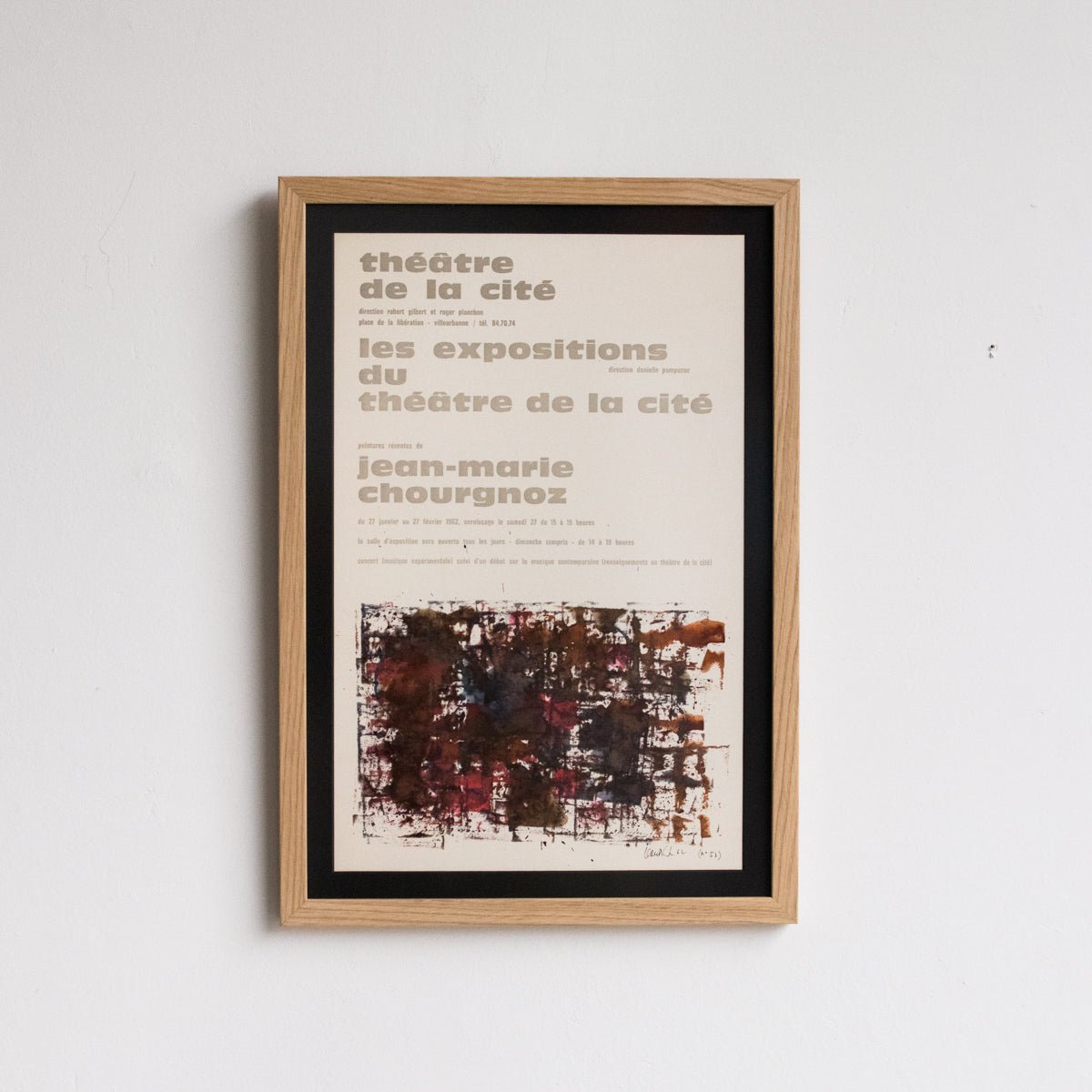 Vintage French Exhibit Poster | Jean Marie Chourgnoz - elsie green - art