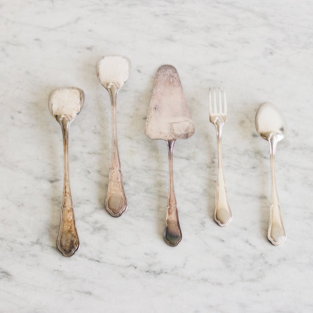 Vintage French Flatware Set of 27 Pieces - elsie green - The French Kitchen