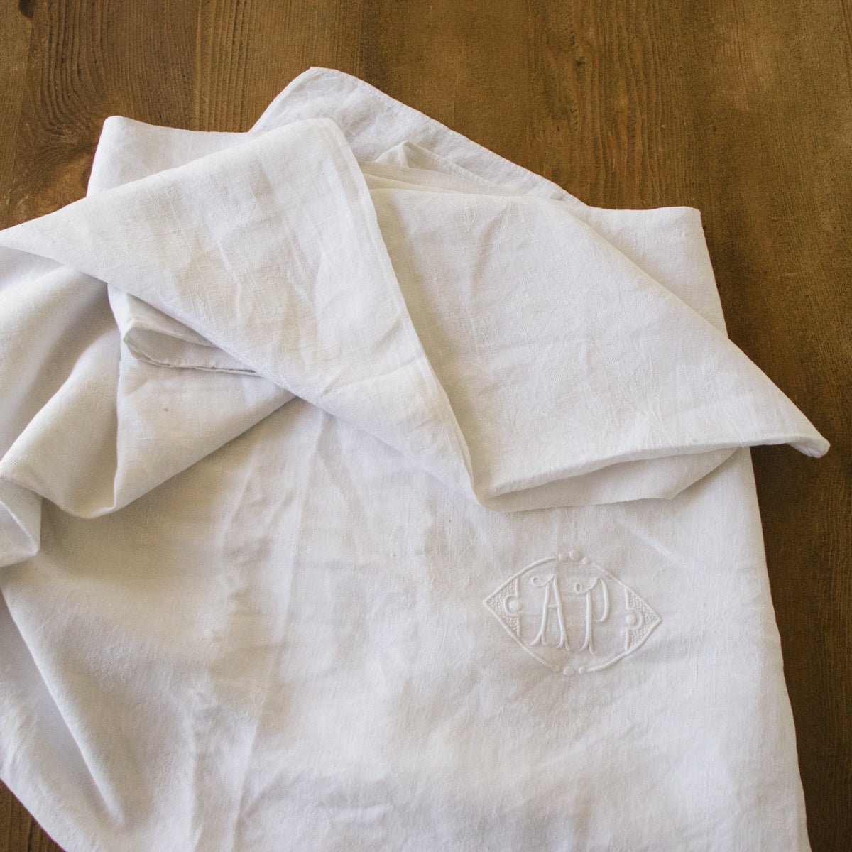 Vintage French Tablecloth - elsie green - textiles