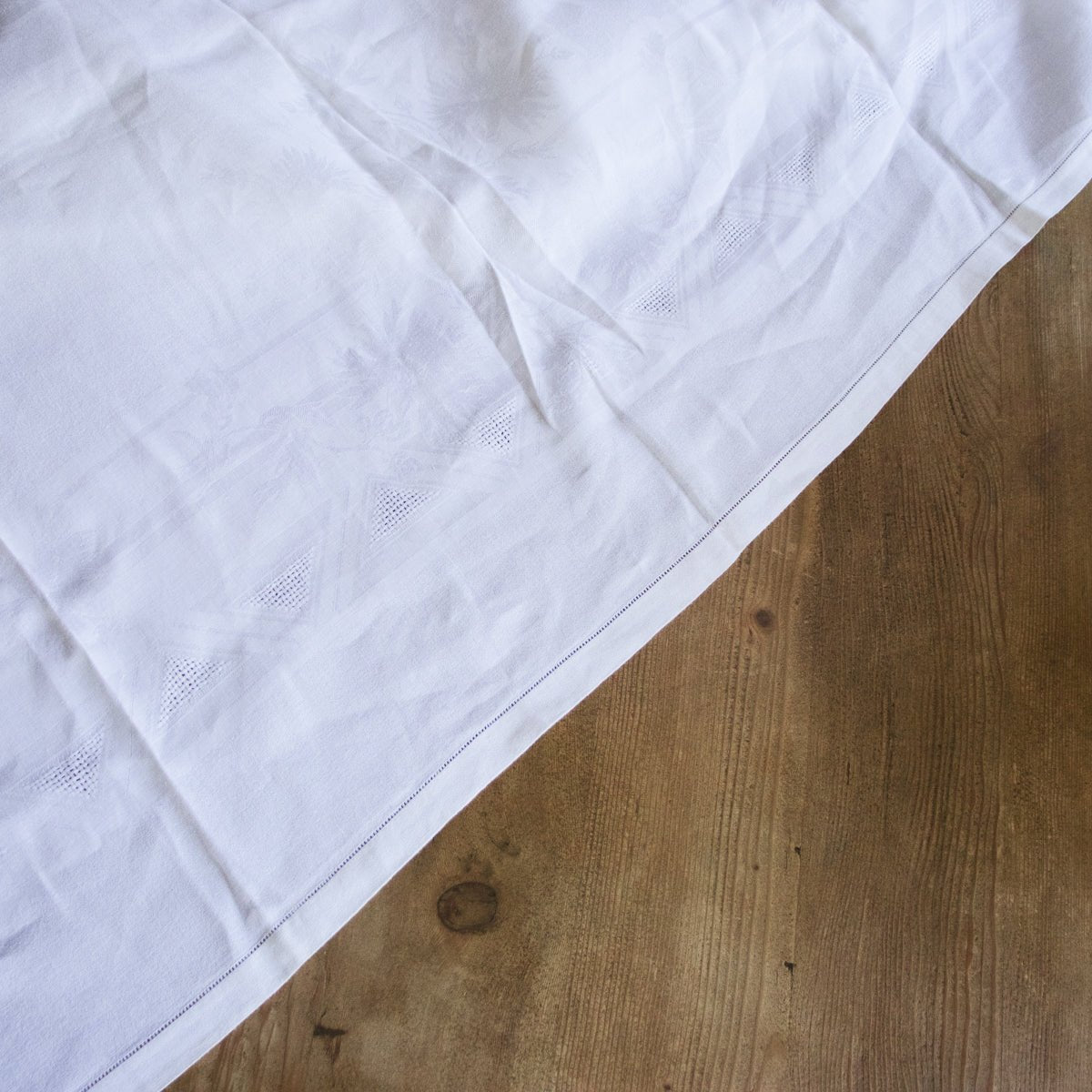 Vintage French Tablecloth - elsie green - textiles