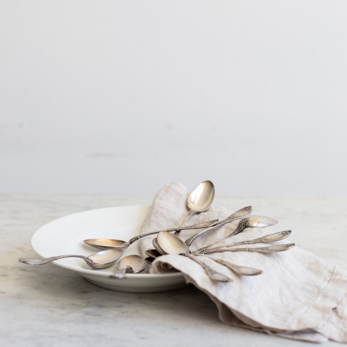Vintage French Teaspoon Set of 10 - elsie green - the french kitchen