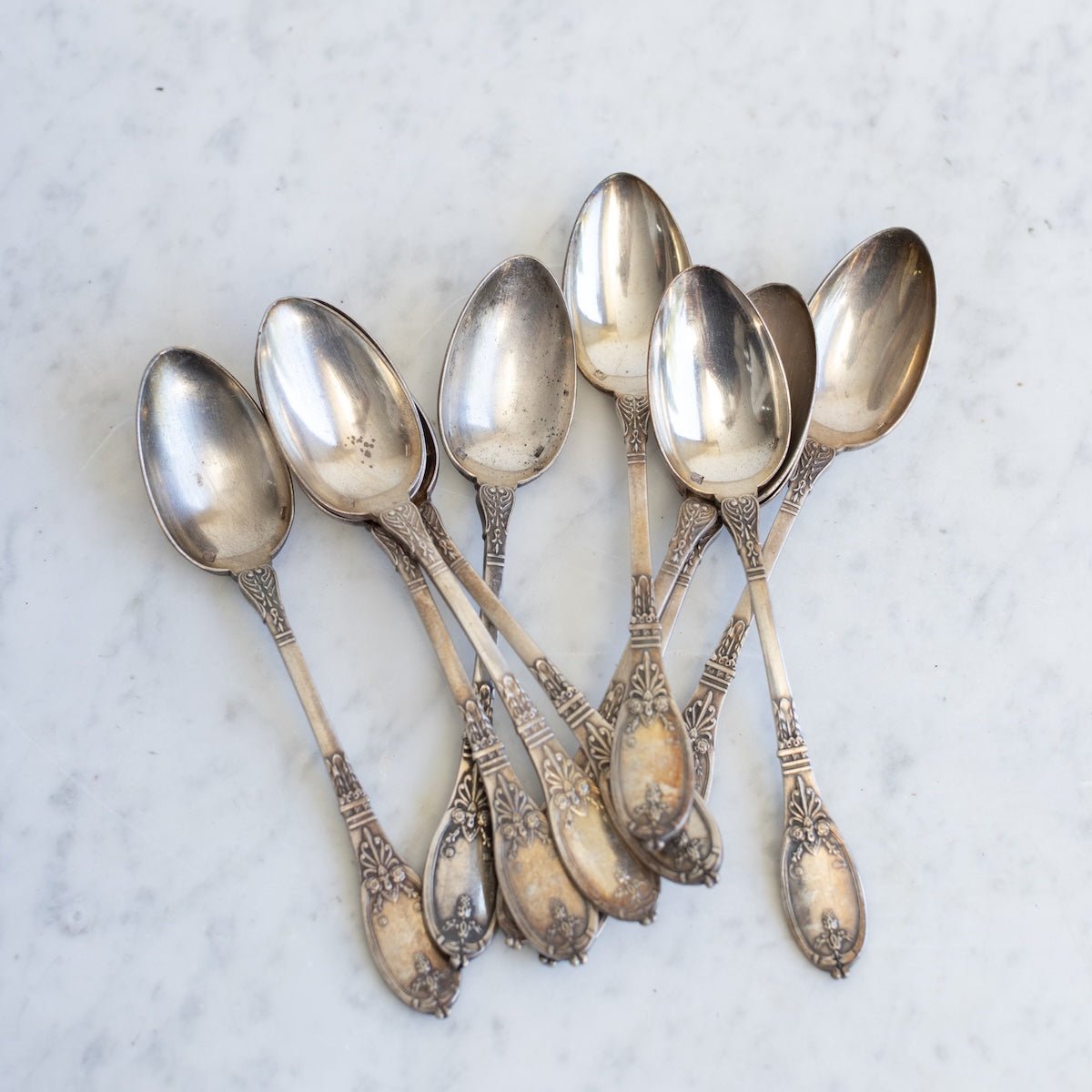 Vintage French Teaspoon Set of 10 - elsie green - the french kitchen