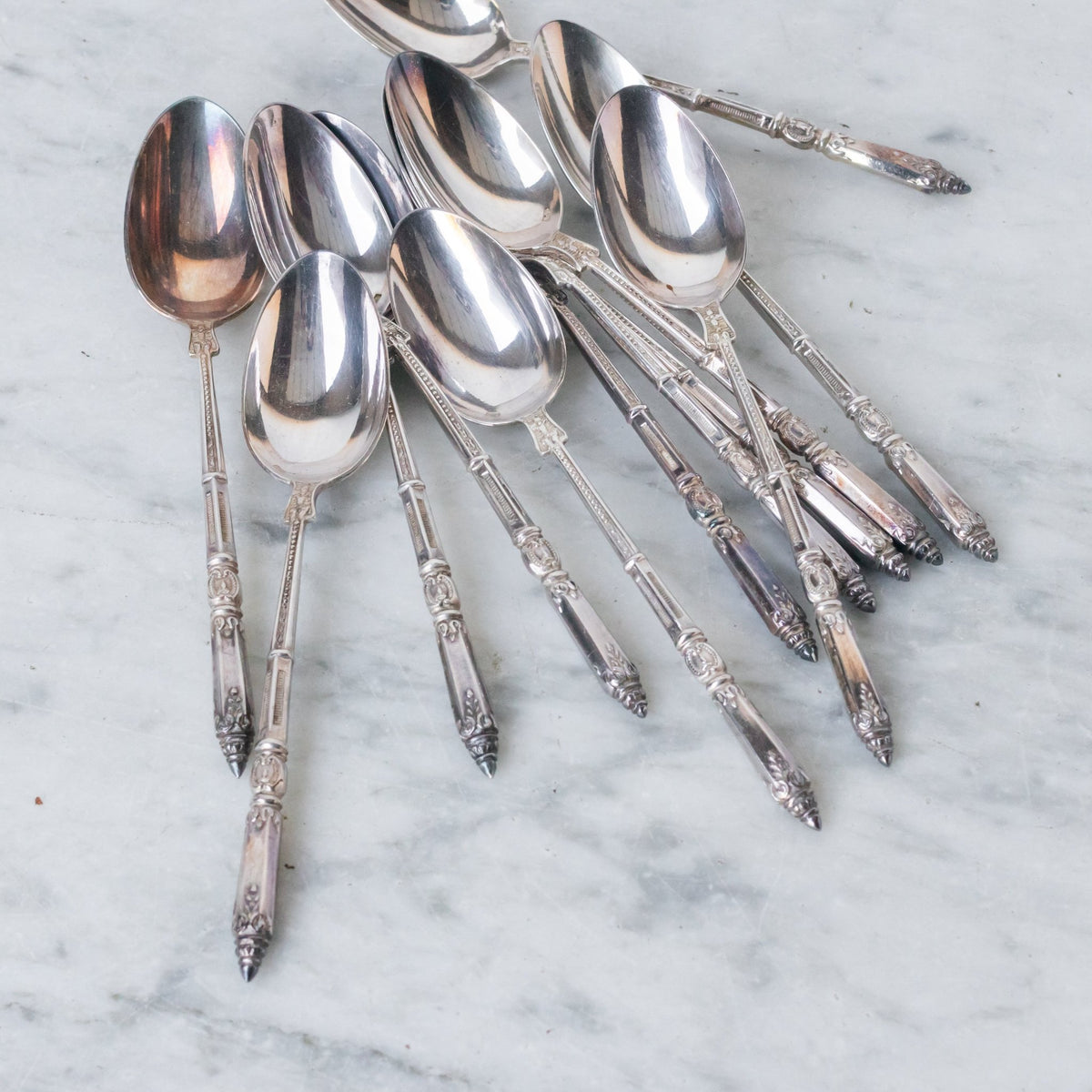 Vintage French Teaspoon Set of 12 - elsie green - the french kitchen