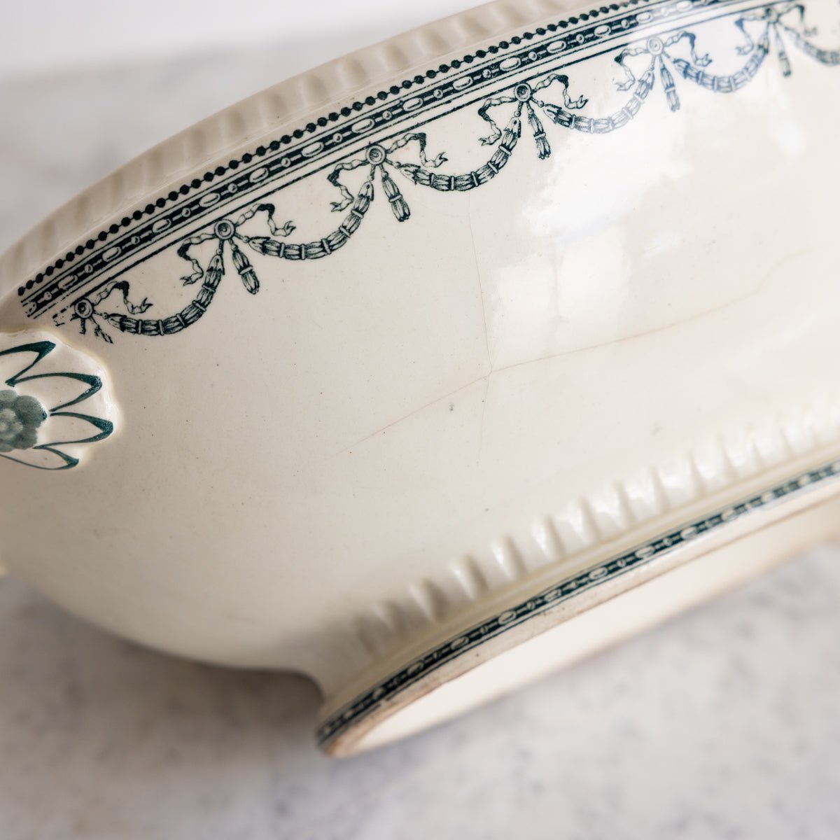 Vintage Garlandes Louis XVI Transferware Tureen - elsie green - the french kitchen