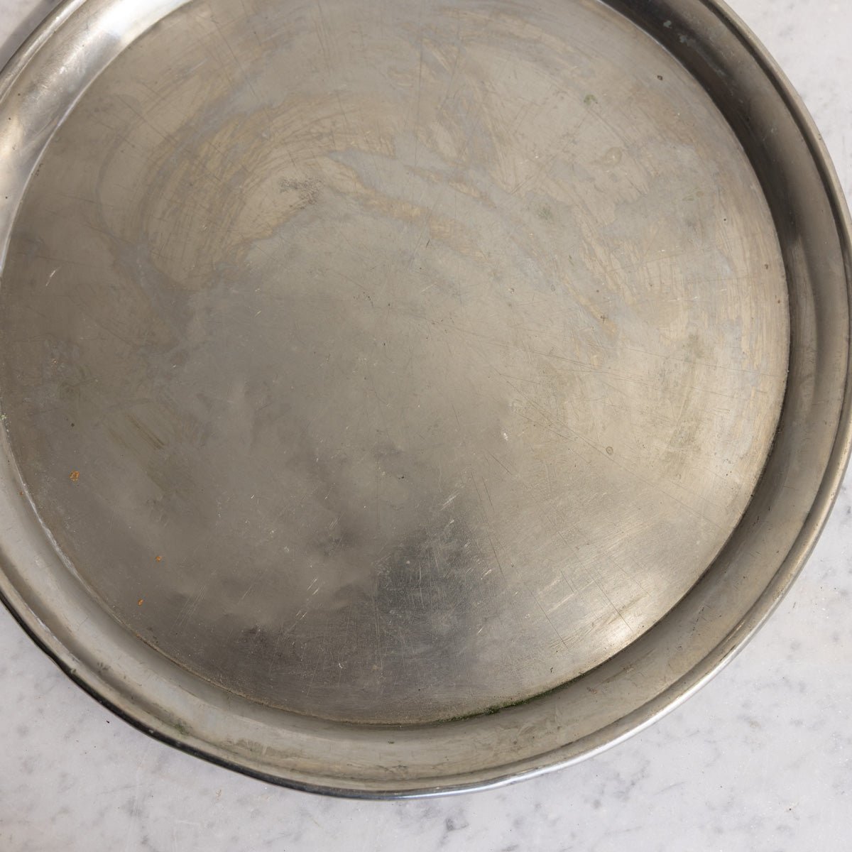 Vintage Glass Cake Dome & Antique Halphen Silver Platter - elsie green - the french kitchen