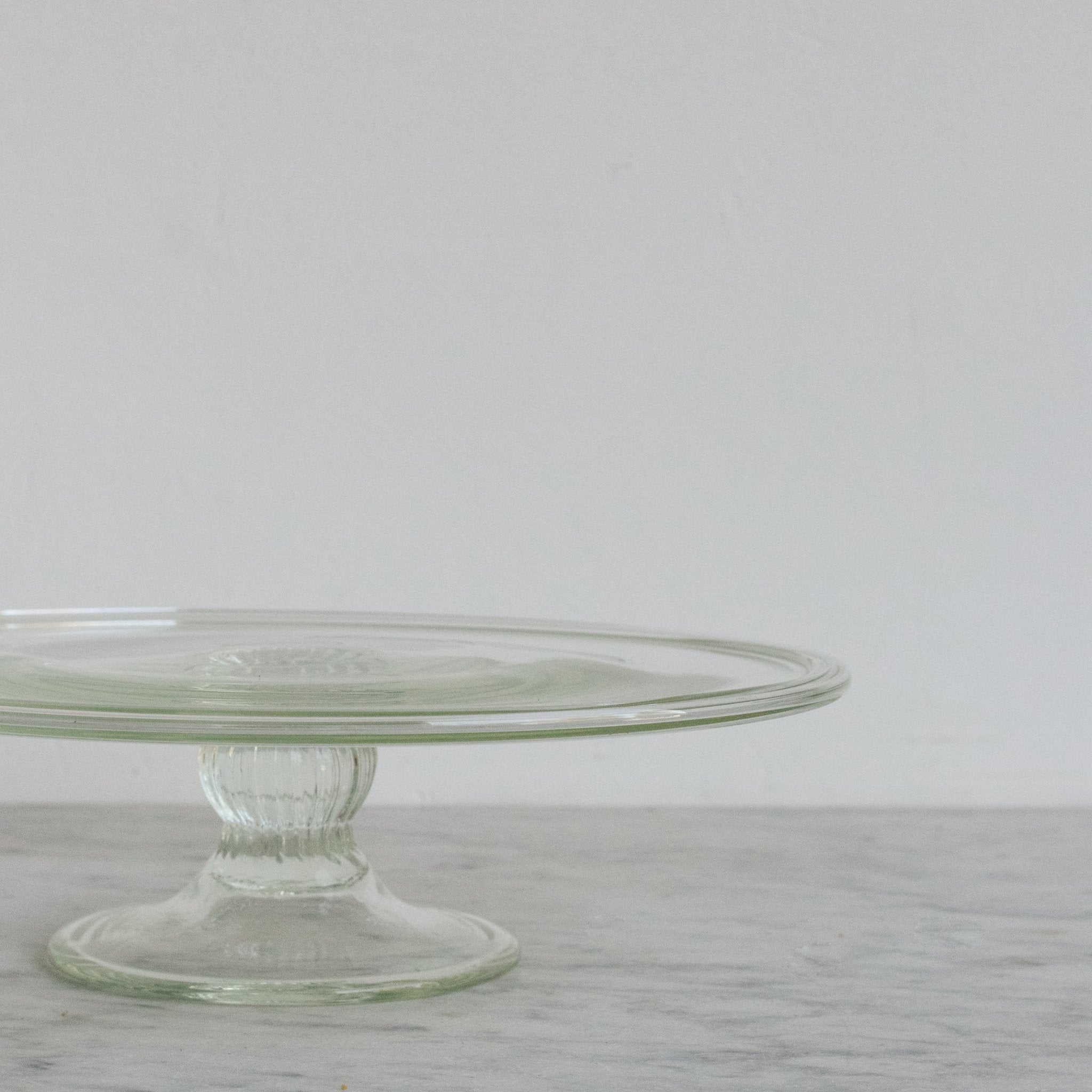 Vintage Glass Cake Plate - elsie green - The French Kitchen