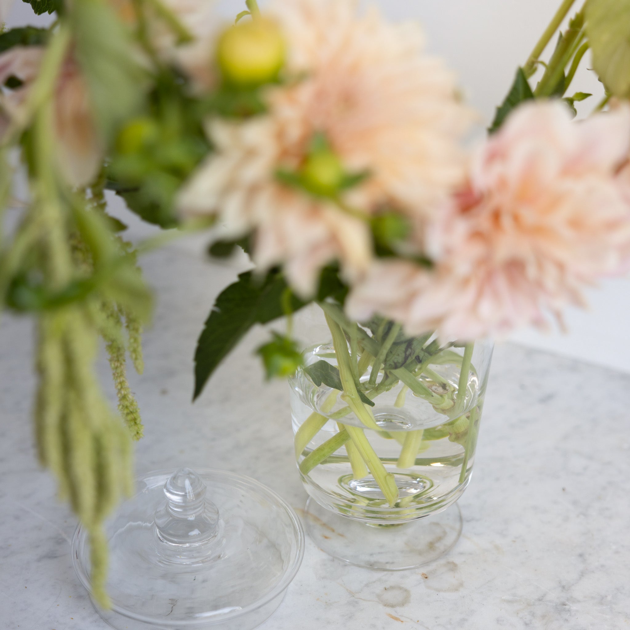 Vintage Glass Candy Jar - elsie green - Decor
