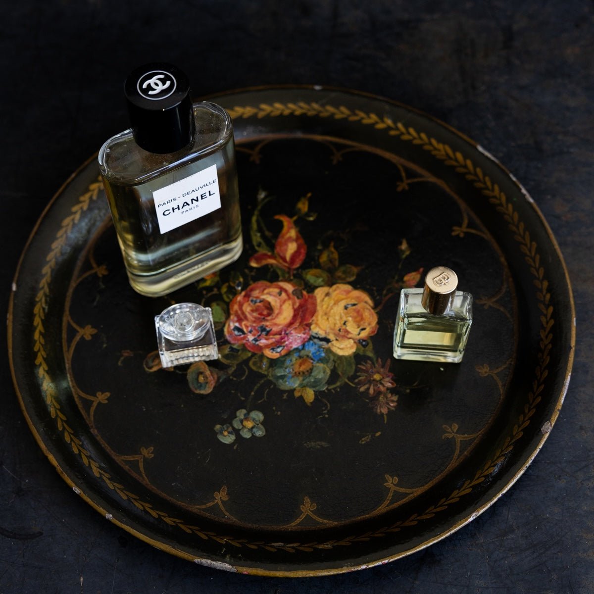 Vintage Hand Painted Tray - elsie green - decor