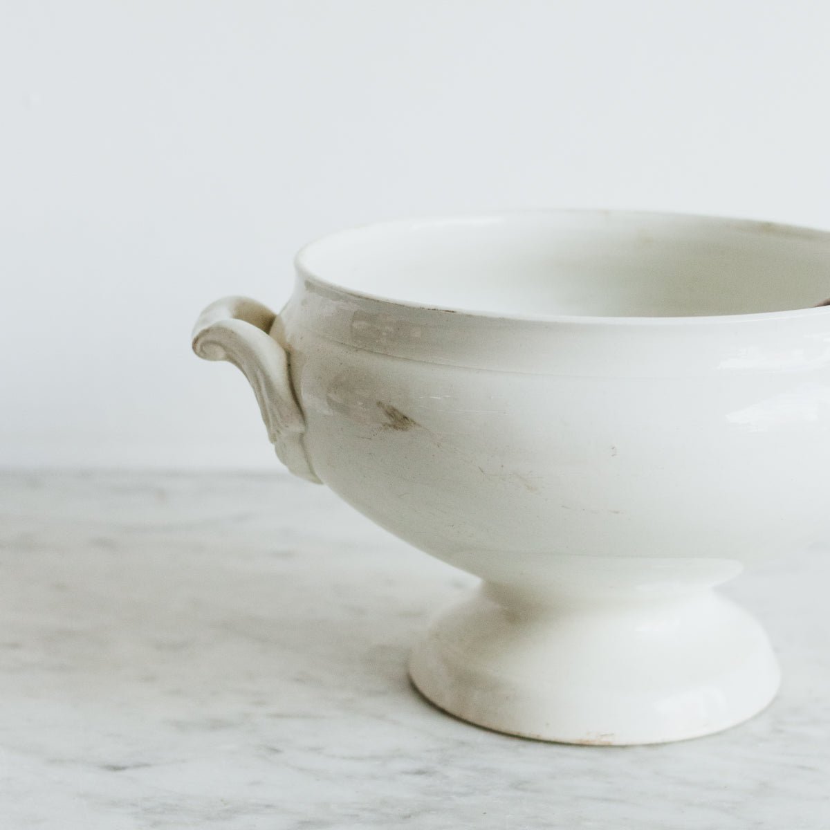 Vintage Ironstone Tureen with Poppies Ladle - elsie green - the french kitchen