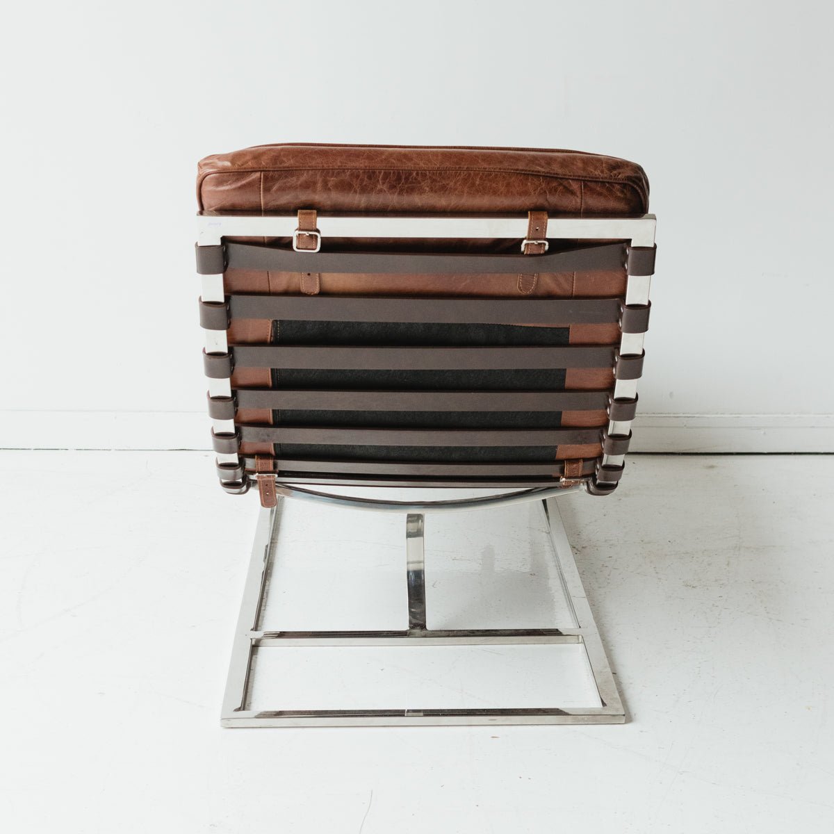 Vintage Leather Chaise - elsie green - furniture