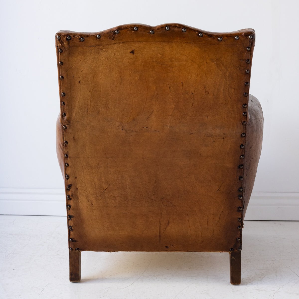 Vintage Leather Club Chair - elsie green - furniture