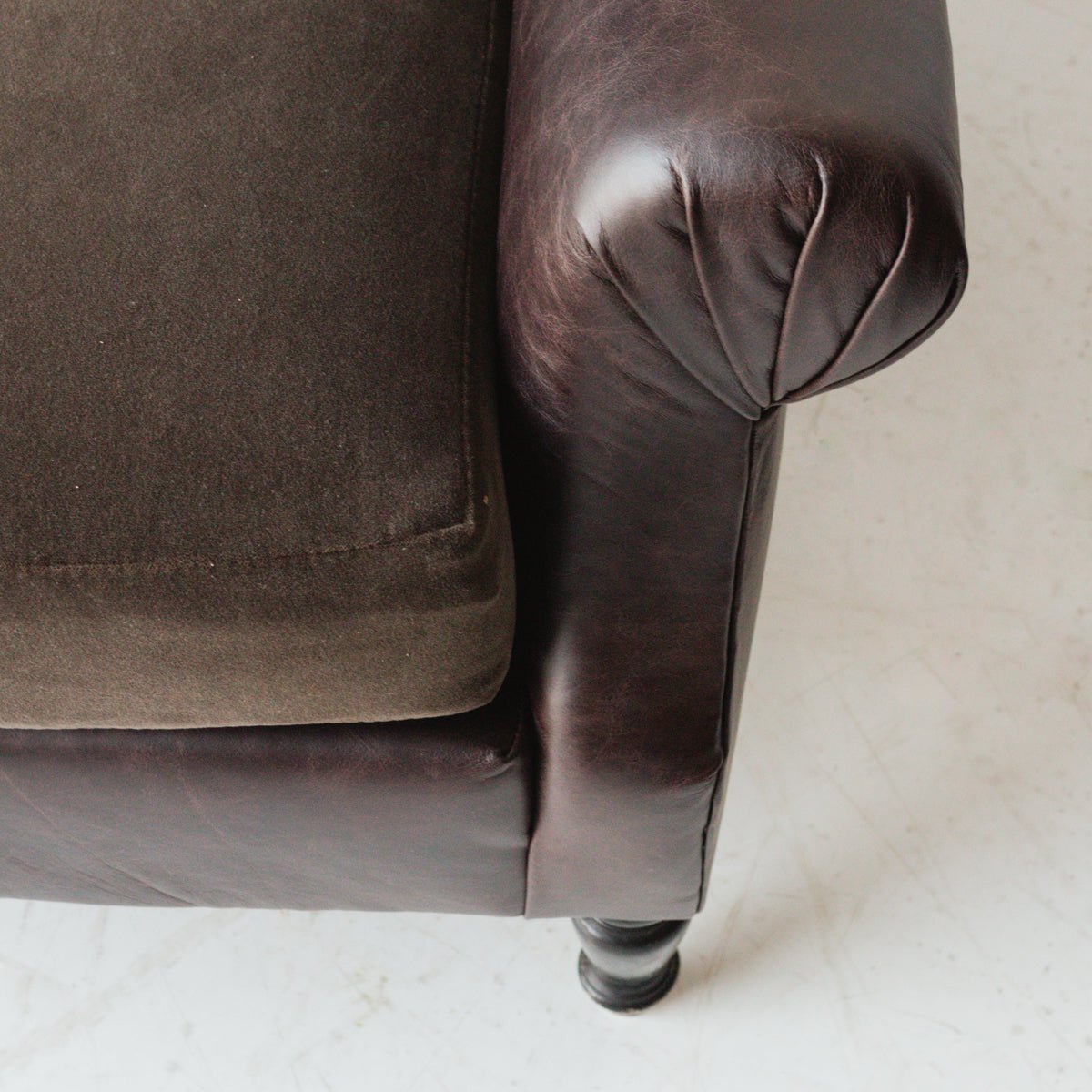 Vintage Leather Club Chair - elsie green - Furniture