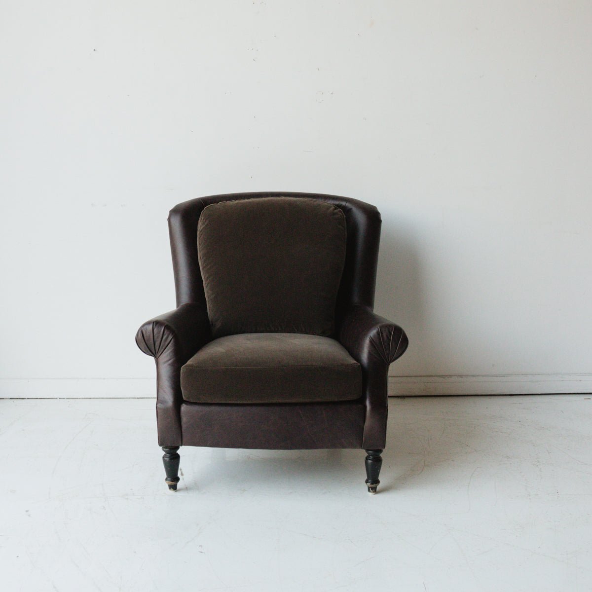 Vintage Leather Club Chair - elsie green - Furniture