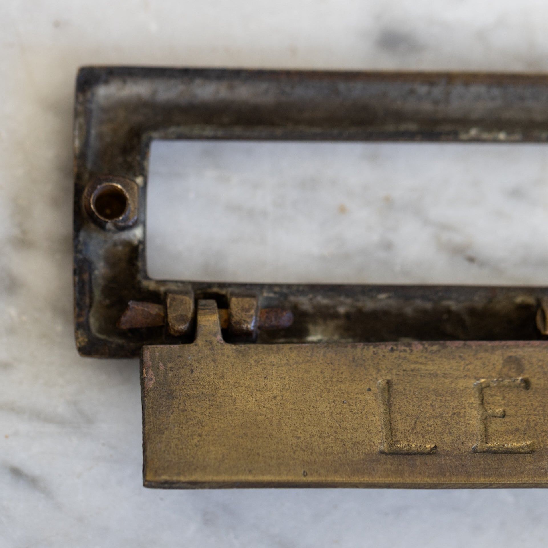 Vintage Letterbox Cover - elsie green - decor