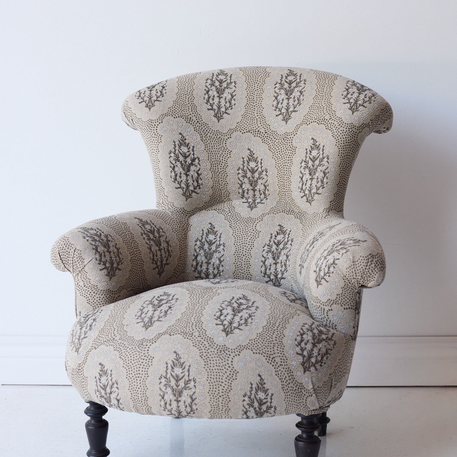 Vintage Louis Philippe Accent Chair | Winfleur Graphite - elsie green - furniture