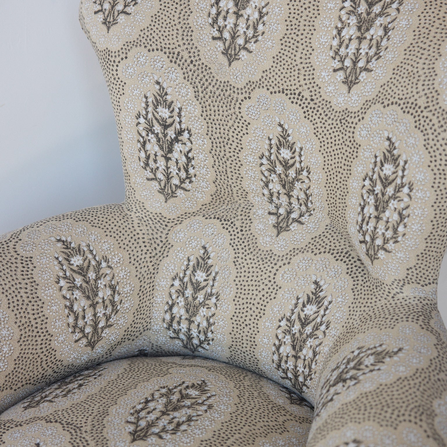 Vintage Louis Philippe Accent Chair | Winfleur Graphite - elsie green - furniture