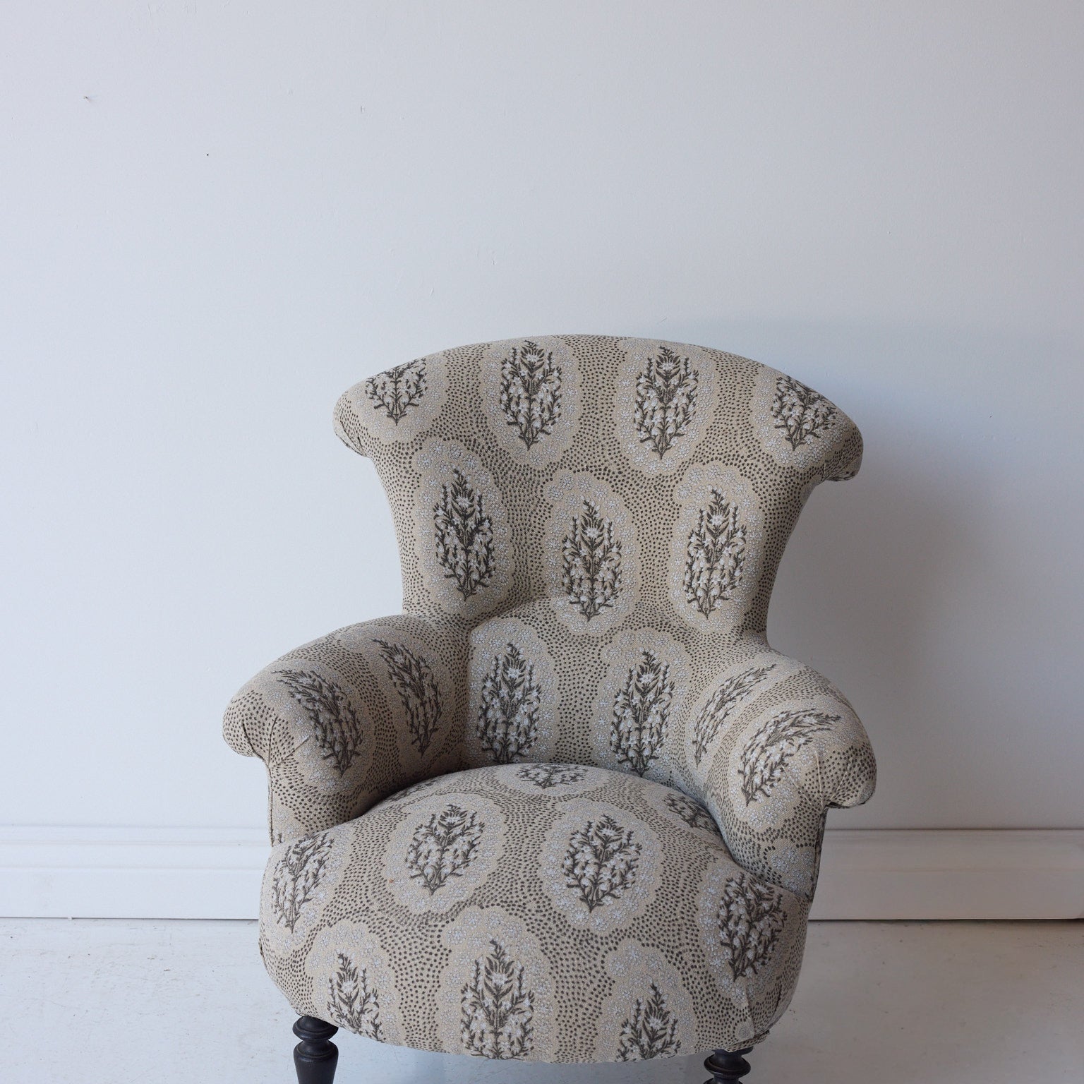 Vintage Louis Philippe Accent Chair | Winfleur Graphite - elsie green - furniture