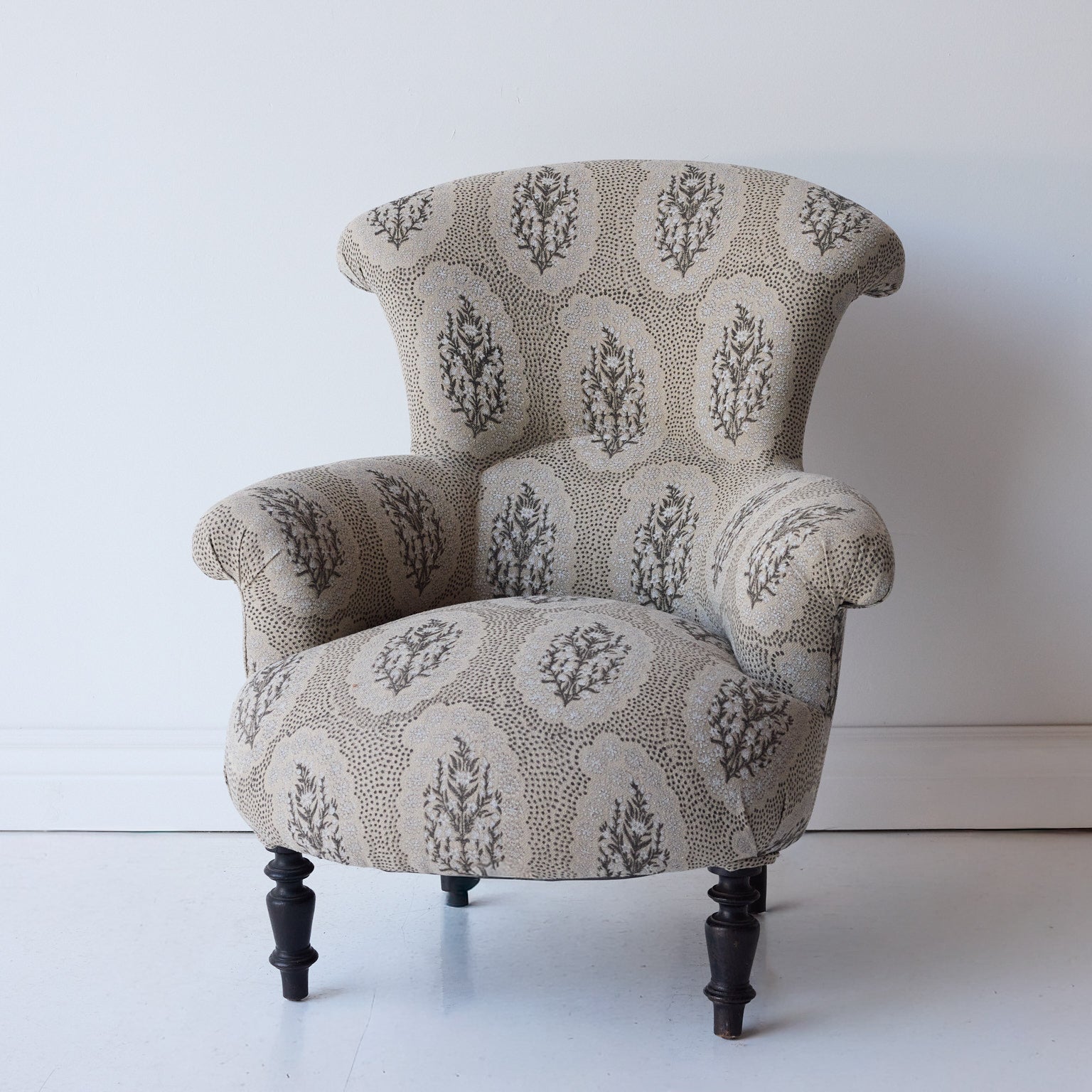 Vintage Louis Philippe Accent Chair | Winfleur Graphite - elsie green - furniture
