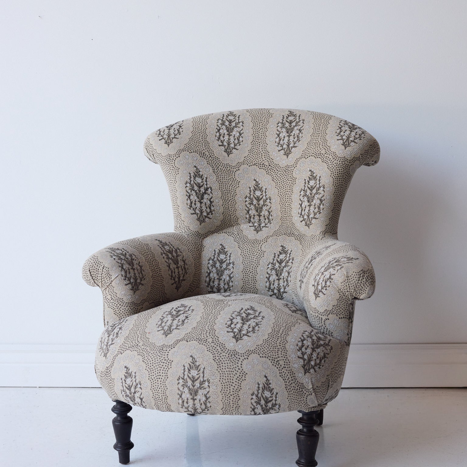 Vintage Louis Philippe Accent Chair | Winfleur Graphite - elsie green - furniture