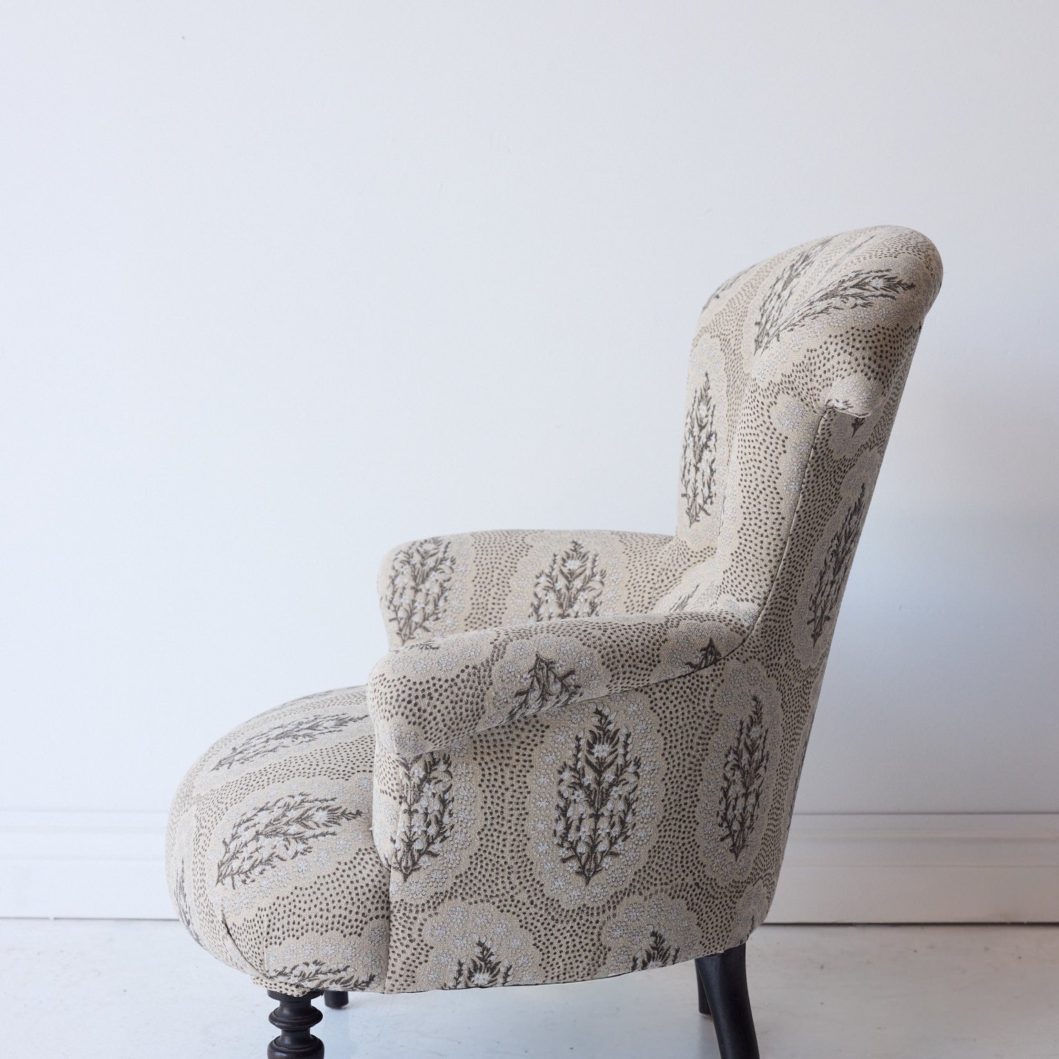 Vintage Louis Philippe Accent Chair | Winfleur Graphite - elsie green - furniture