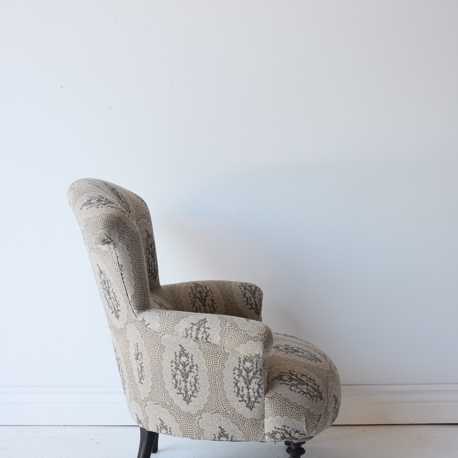 Vintage Louis Philippe Accent Chair | Winfleur Graphite - elsie green - furniture