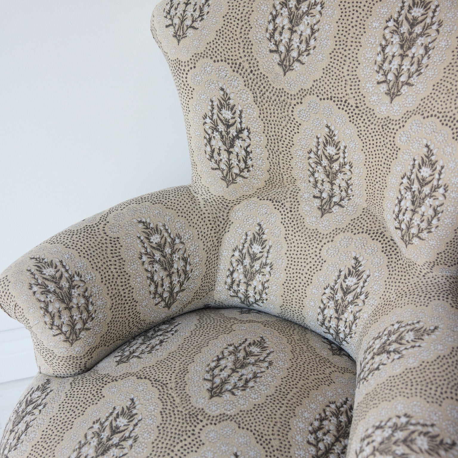 Vintage Louis Philippe Accent Chair | Winfleur Graphite - elsie green - furniture