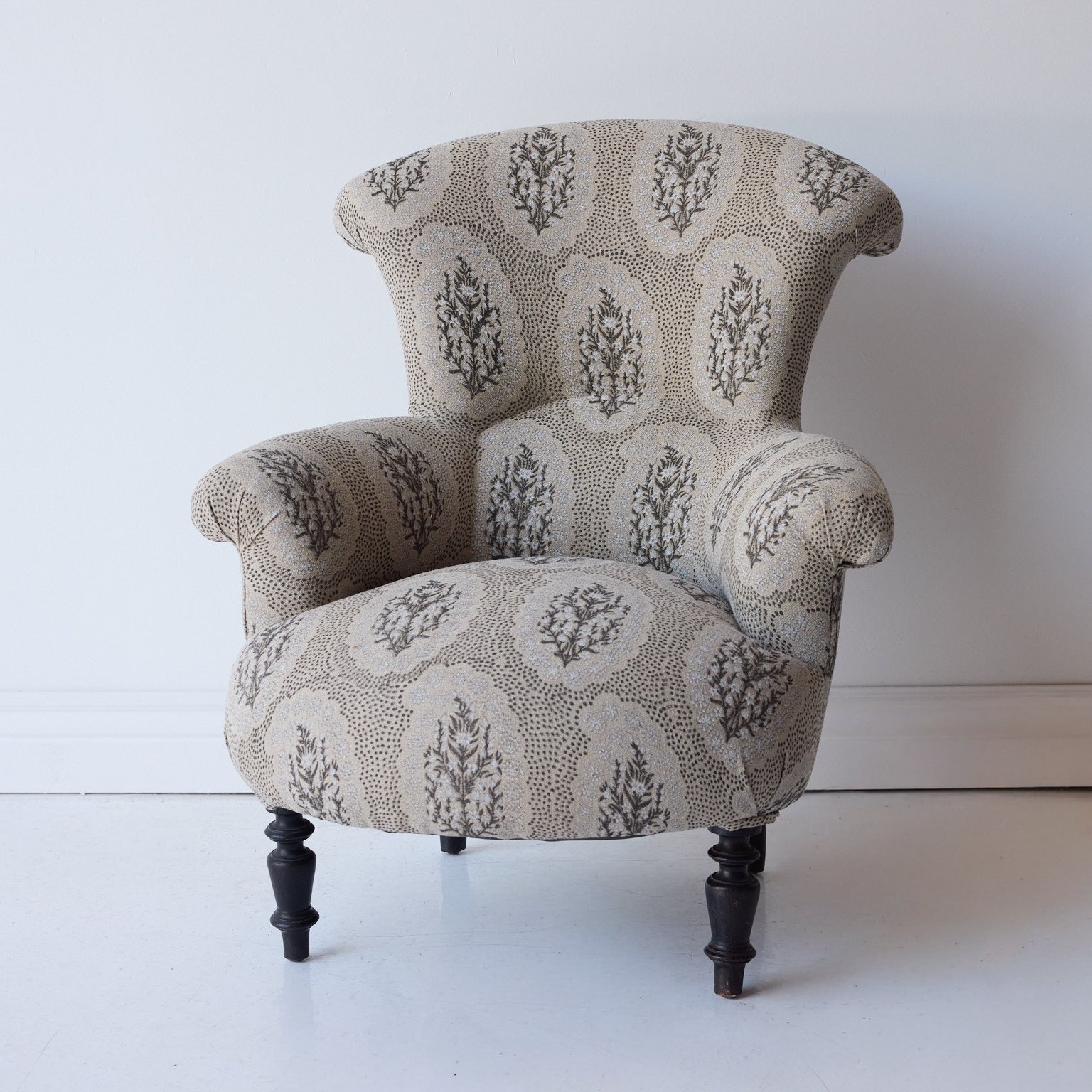 Vintage Louis Philippe Accent Chair | Winfleur Graphite - elsie green - furniture